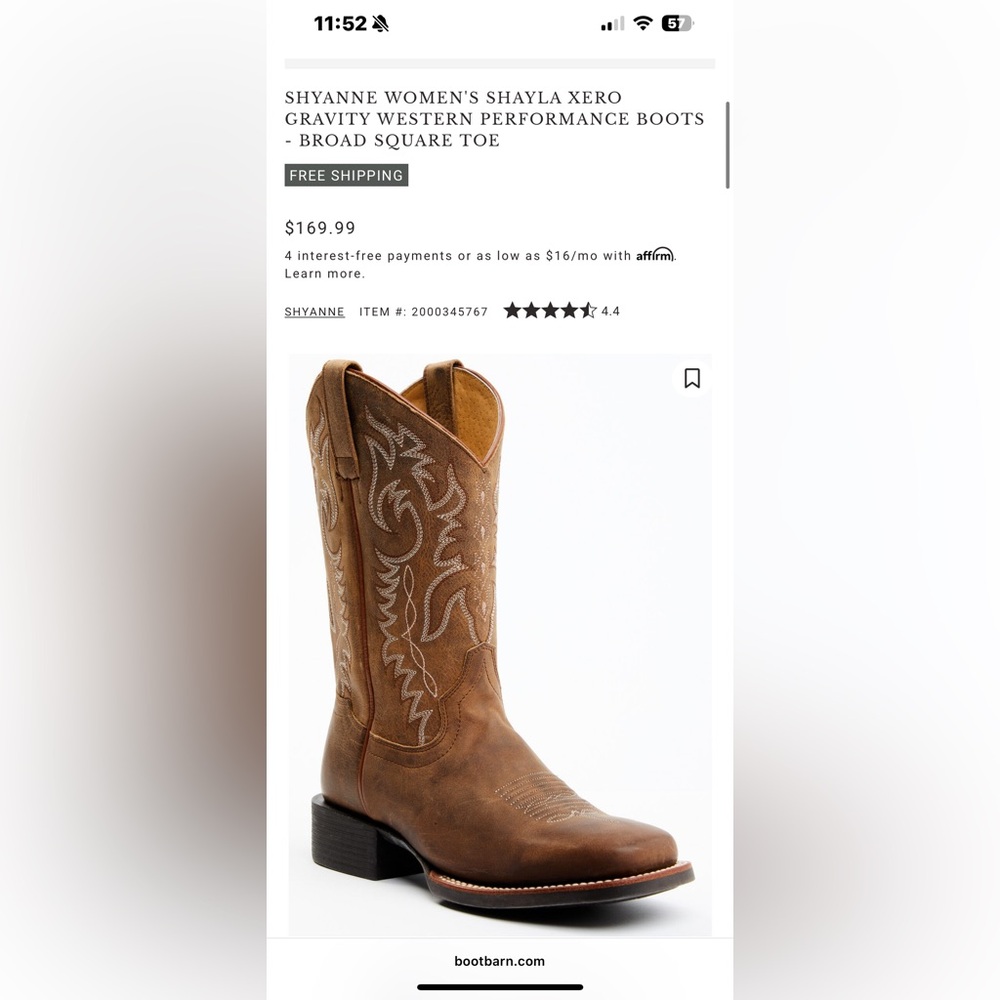 Shyanne Brown Western Boots